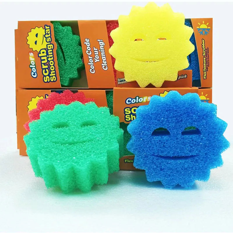 1/3PCS Fun Faced Miracle Sponge